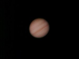 Photo taken through Sky-Watcher 200mm reflector tube (Explorer-200) on a EQ6 Mount with the 804 (Startravel-80) short-tube refractor (tube) riding piggyback, 2X barlow, 7.5mm eyepiece, 1 second.