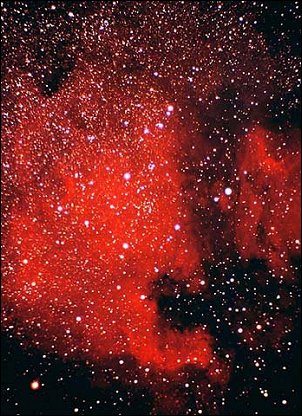 Photo taken with 1025AZ3 (Startravel-102), Operating at f/5.<BR>Vixen 35mm camera body. Image composite of two 25 minutes exposure on Kodak E200 film. No push-processing done on the film.